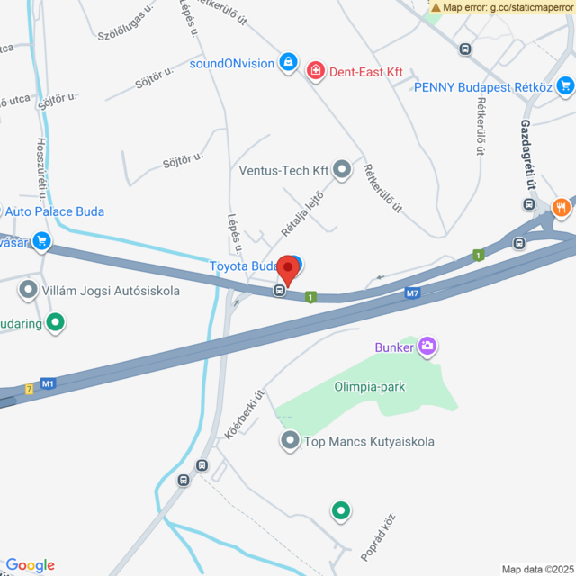Elhelyezkedés Toyota Reálszisztéma Buda