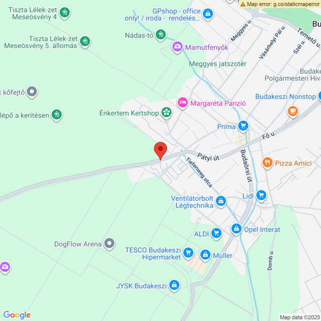 Elhelyezkedés Toyota Mayer Budakeszi